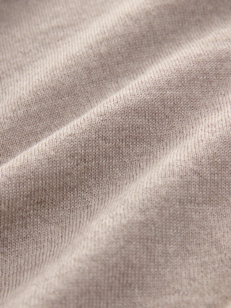 Nevtralno - Premium 100% Merino volna gumb pletena jopa - Slika 6 iz 6