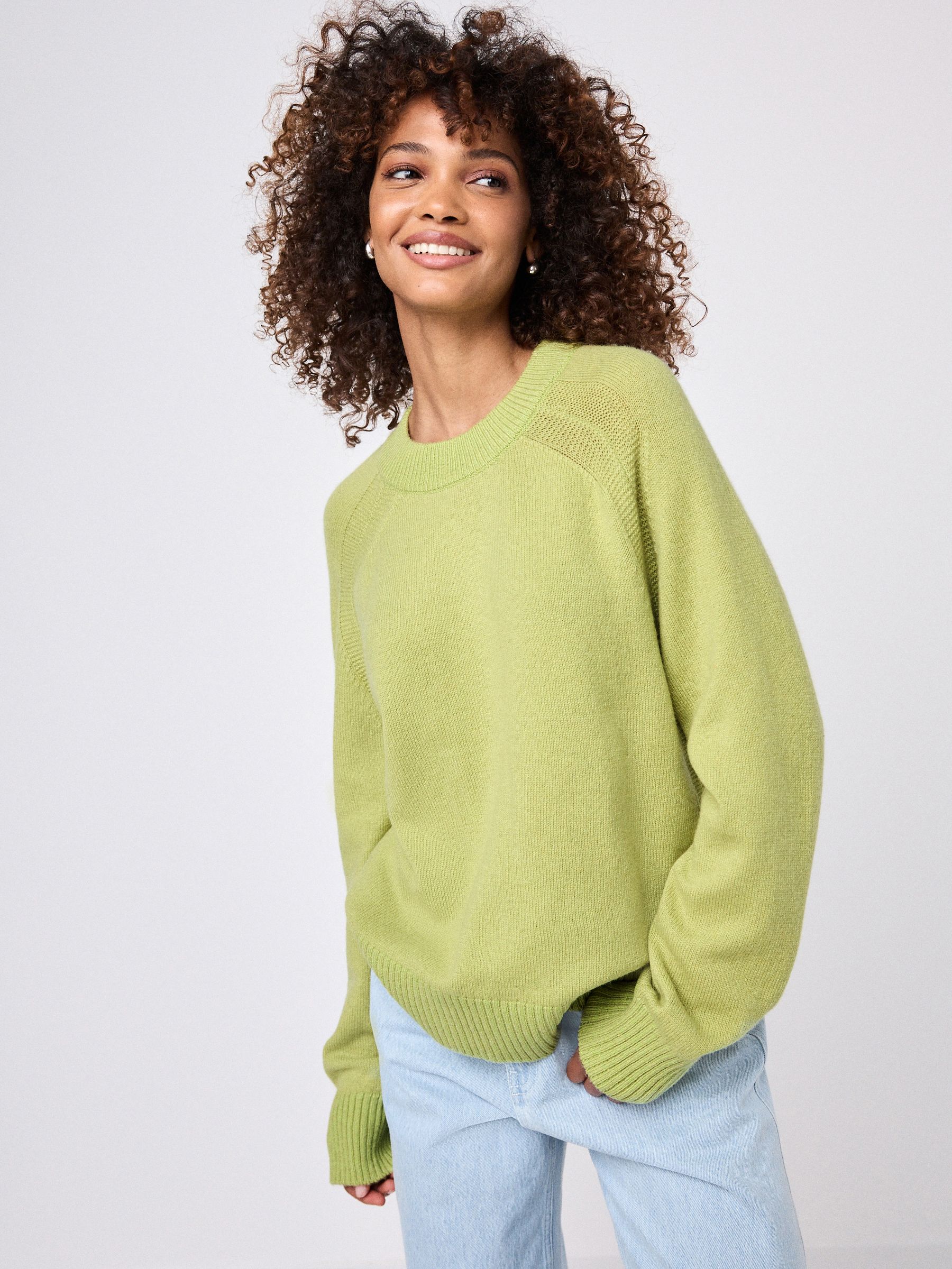 Lime green crew neck store