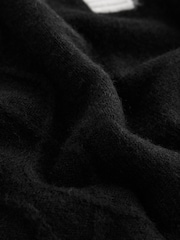 Black Gem Button Contrast Polo Collar Knitted Jumper - Image 2 of 2