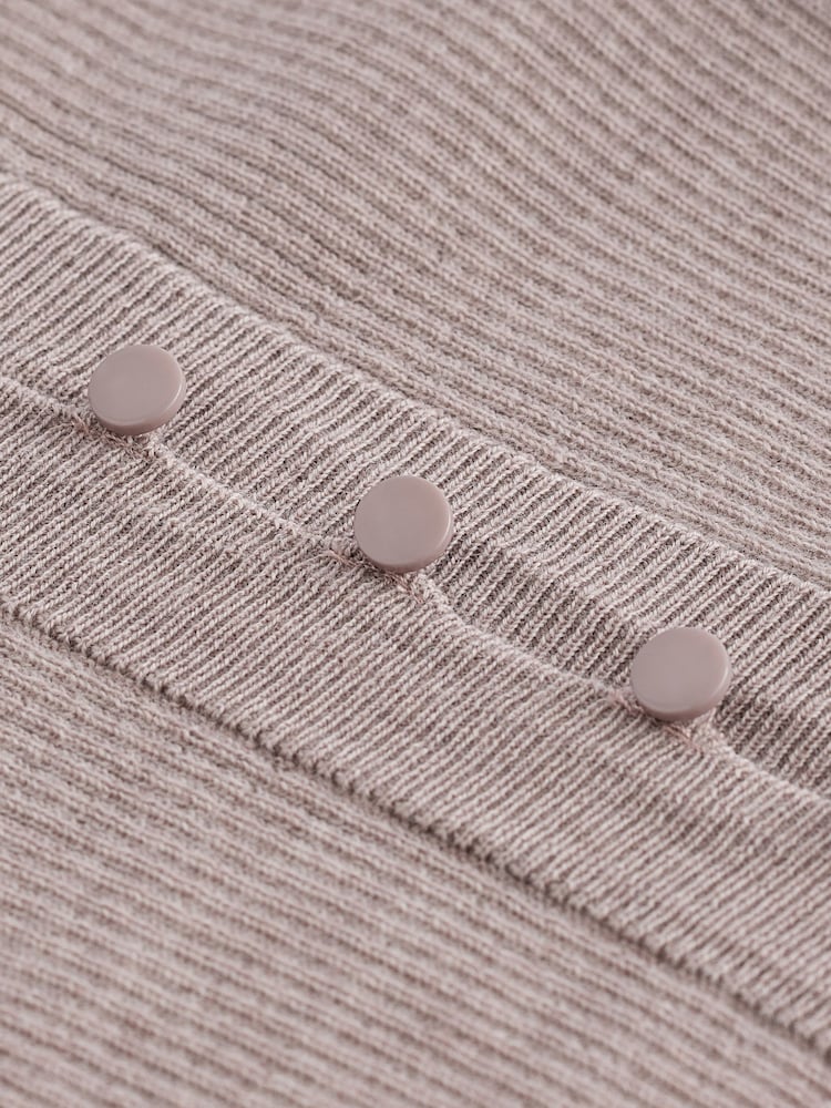 Neutral Premium 100% Merino Wool Polo Collar Jumper - Image 6 of 6