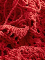 Red Knitted Open Stitch Fringe Waistcoat - Image 7 of 7