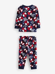 Red/Navy Spiderman Single Soft Touch Fleece with Elastane (12mths-10yrs) - Image 4 of 6