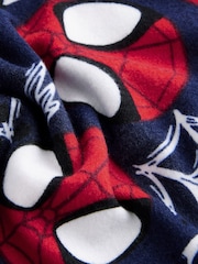 Red/Navy Spiderman Single Soft Touch Fleece with Elastane (12mths-10yrs) - Image 6 of 6