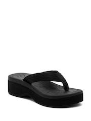 Rocket Dog Tizzy Cordel Linen Sandals - Image 3 of 7
