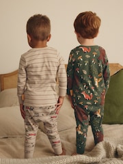 Khaki/Cream Gruffalo Snuggle Pyjamas 2 Pack (9mths-9yrs) - Image 3 of 10