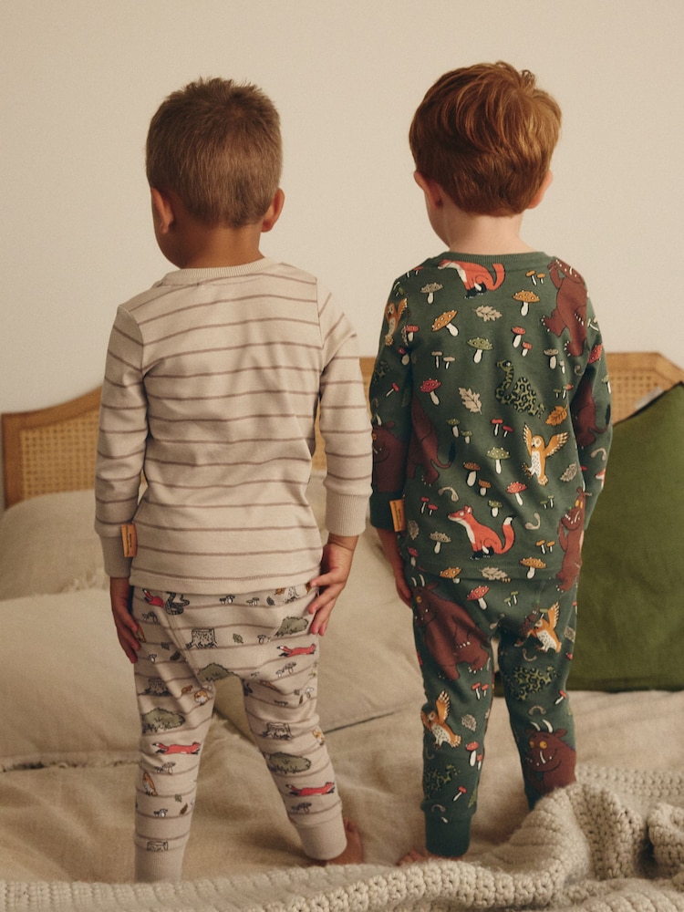 Kaki/Cream Gruffalo - Pyjama Snuggle 2 Pack (9mths-9yrs) - Image 3 of 10