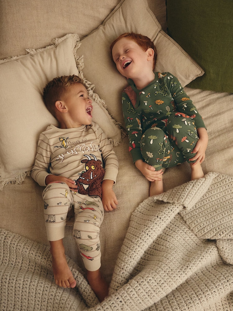 Kaki/Cream Gruffalo - Pyjama Snuggle 2 Pack (9mths-9yrs) - Image 4 of 10