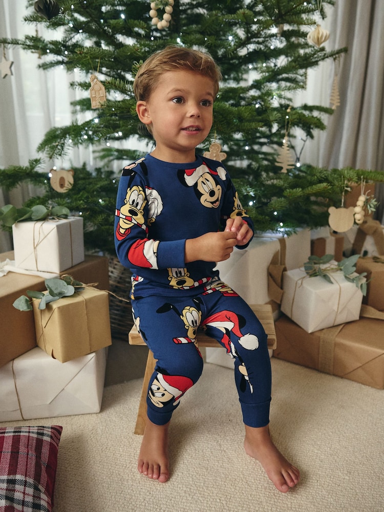 موديل Mickey and Friends كحلي - Single Long Sleeves 100% Cotton Pyjamas (9mths-10yrs) (9mths-10yrs) - صورة 2 من 5 موديل Mickey and Friends كحلي - Single Long Sleeves 100% Cotton Pyjamas (9mths-10yrs) (9mths-10yrs) - صورة 2 من 5