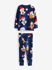 موديل Mickey and Friends كحلي - Single Long Sleeves 100% Cotton Pyjamas (9mths-10yrs) (9mths-10yrs) - صورة 5 من 5