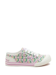 Rocket Dog Jazzin Preston Cotton White Trainers - Image 2 of 7