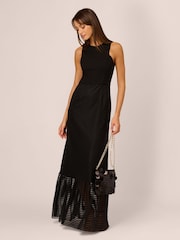 Adrianna By Adrianna Papell Shadow Stripe Gown - Image 2 of 7