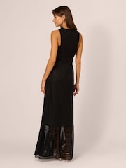 Adrianna By Adrianna Papell Shadow Stripe Gown - Image 3 of 7