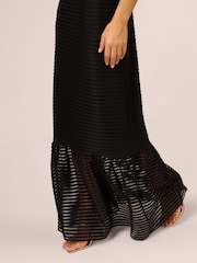 Adrianna By Adrianna Papell Shadow Stripe Gown - Image 5 of 7