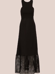 Adrianna By Adrianna Papell Shadow Stripe Gown - Image 6 of 7