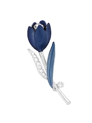 Jon Richard Silver Tone Gift Boxed Enamel Flower Brooch - Image 1 of 2