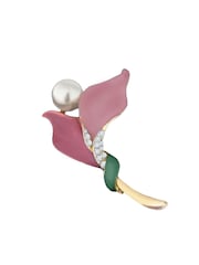 Jon Richard Gold Tone Gift Boxed Enamel Flower Brooch - Image 2 of 2