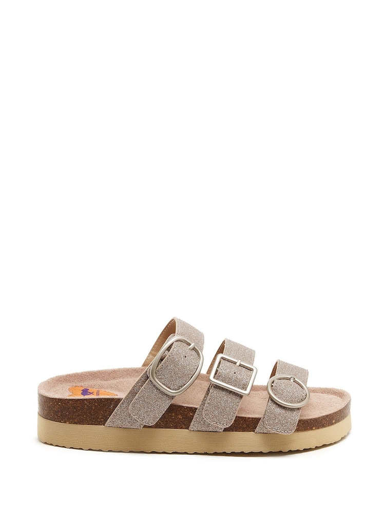 Rocket Dog 100% Cotton Astor Glenn Glitter Fabric Sandals - Image 1 of 4
