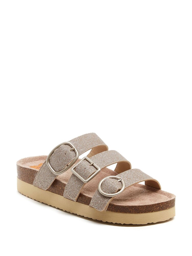 Rocket Dog 100% Cotton Astor Glenn Glitter Fabric Sandals - Image 2 of 4