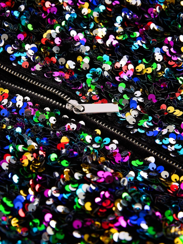 Multi Sequin Bomber Jacket (3-16yrs) - Image 7 of 7