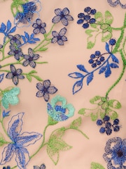 Adrianna Papell Besticktes, ausgestelltes Kleid, Blau - Bild 6 von 7