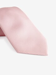 Icy Pink Textured Silk Tie - Image 2 of 3