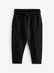 Black Pintuck 100% Cotton Joggers (3mths-7yrs) - Image 1 of 3