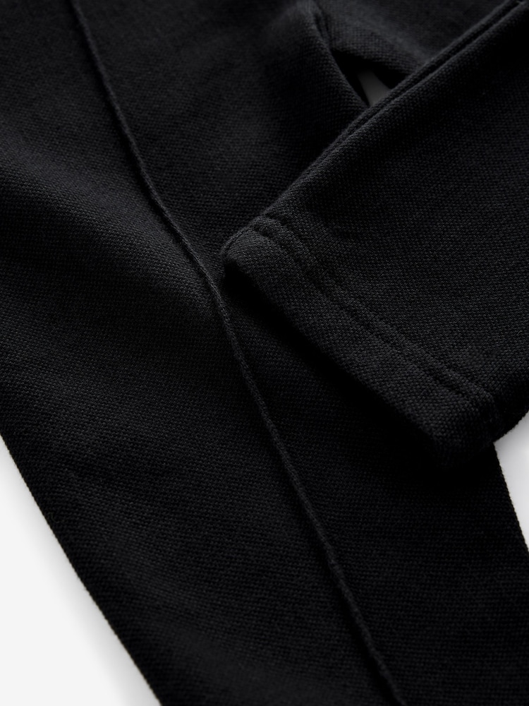 Black Pintuck 100% Cotton Joggers (3mths-7yrs) - Image 3 of 3 Black Pintuck 100% Cotton Joggers (3mths-7yrs) - Image 3 of 3