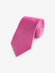 Fuchsia Pink Textured Silk Tie - Image 1 of 3