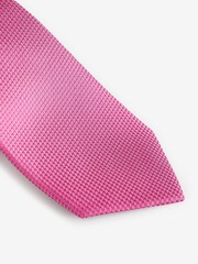 Fuchsia Pink Textured Silk Tie - Image 2 of 3