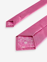Fuchsia Pink Textured Silk Tie - Image 3 of 3