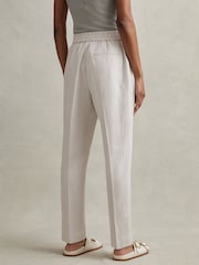 Reiss Light Grey Farrah Tapered Suit Trousers with TENCEL™ Fibers - Image 3 of 6