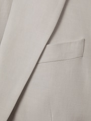 Reiss Light Grey Farrah Single Breasted Suit Blazer with TENCEL™ Fibers - Image 6 of 6