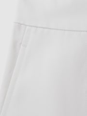 Reiss White Farrah Tapered Suit Trousers with TENCEL™ Fibers - Image 5 of 5