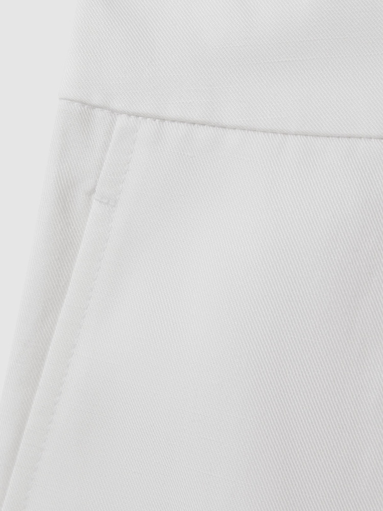 Reiss White Farrah Tapered Suit Trousers with TENCEL™ Fibers - Image 5 of 5