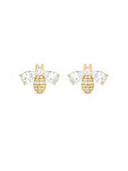 Jon Richard Gold Tone Mini Bee Stud Earrings - Image 1 of 1