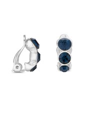 Jon Richard Silver Tone Graduated Round Clip Earrings - Image 1 of 1