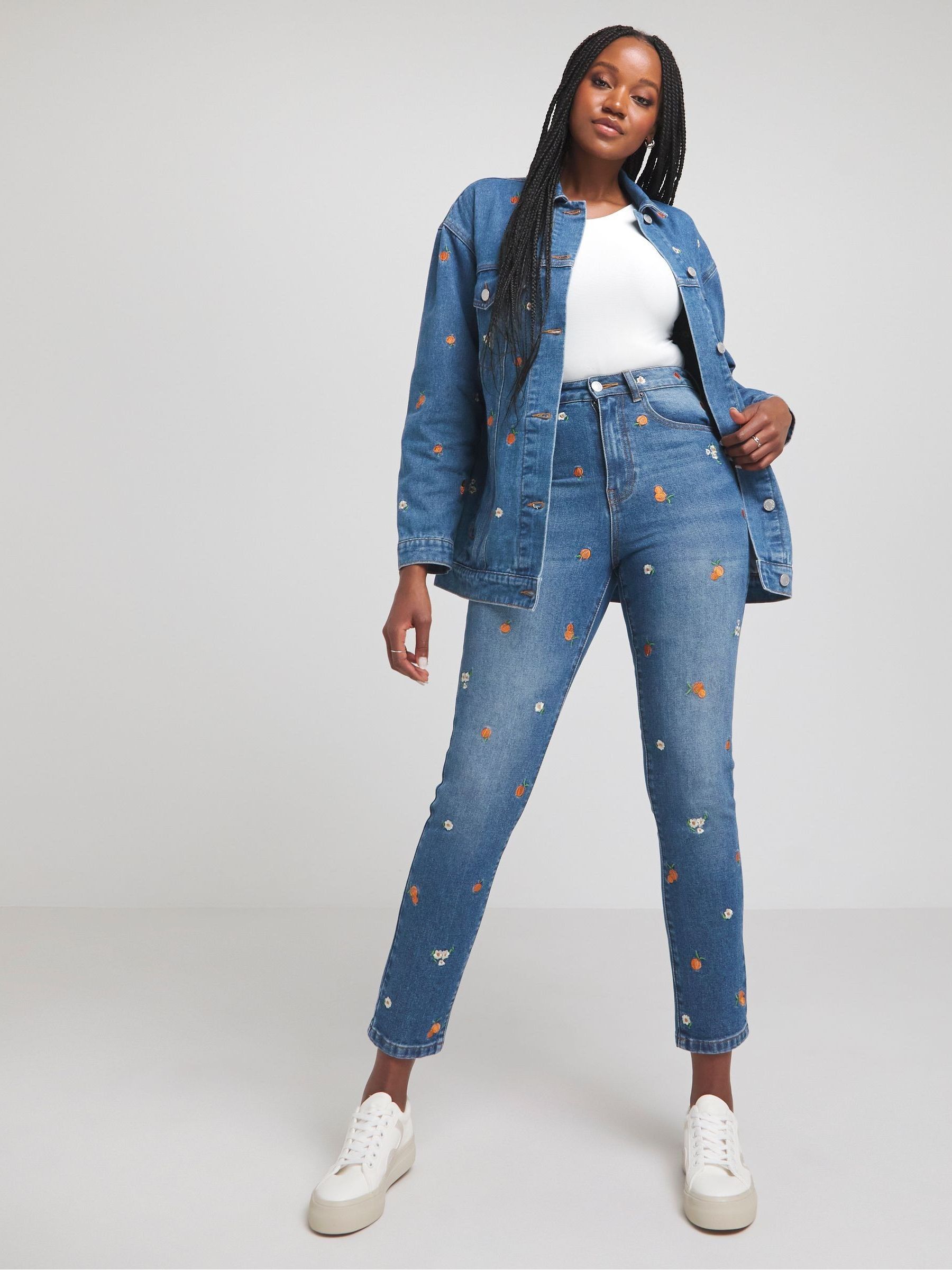 Next embroidered jeans online