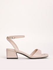 Simply Be Natural Wide Fit Barely There On Low Block Heels - Image 6 of 8