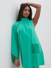 Pretty Lavish Jade Green Keeley One Shoulder Mini Dress - Image 1 of 4