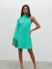 Pretty Lavish Jade Green Keeley One Shoulder Mini Dress - Image 2 of 4