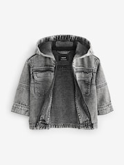 Grey 100% Cotton Denim Shacket (3mths-7yrs) - Image 6 of 9