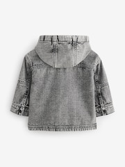 Grey 100% Cotton Denim Shacket (3mths-7yrs) - Image 7 of 9