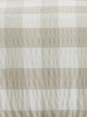 Fusion Natural Gingham Seersucker Duvet Cover Set - Image 3 of 3