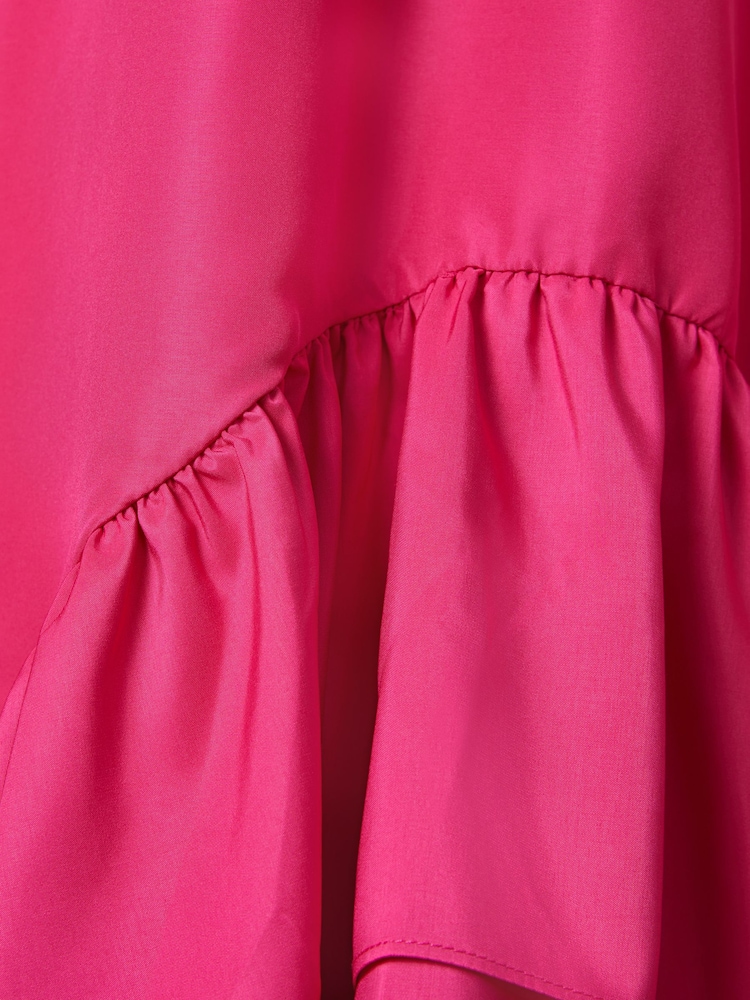 Reiss Bright Pink Cherie 13-14 yrs Layered High-Low Dress - Image 7 of 7