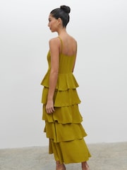 Pretty Lavish Chartreuse Lissy Textured Maxi Dress - Image 5 of 5