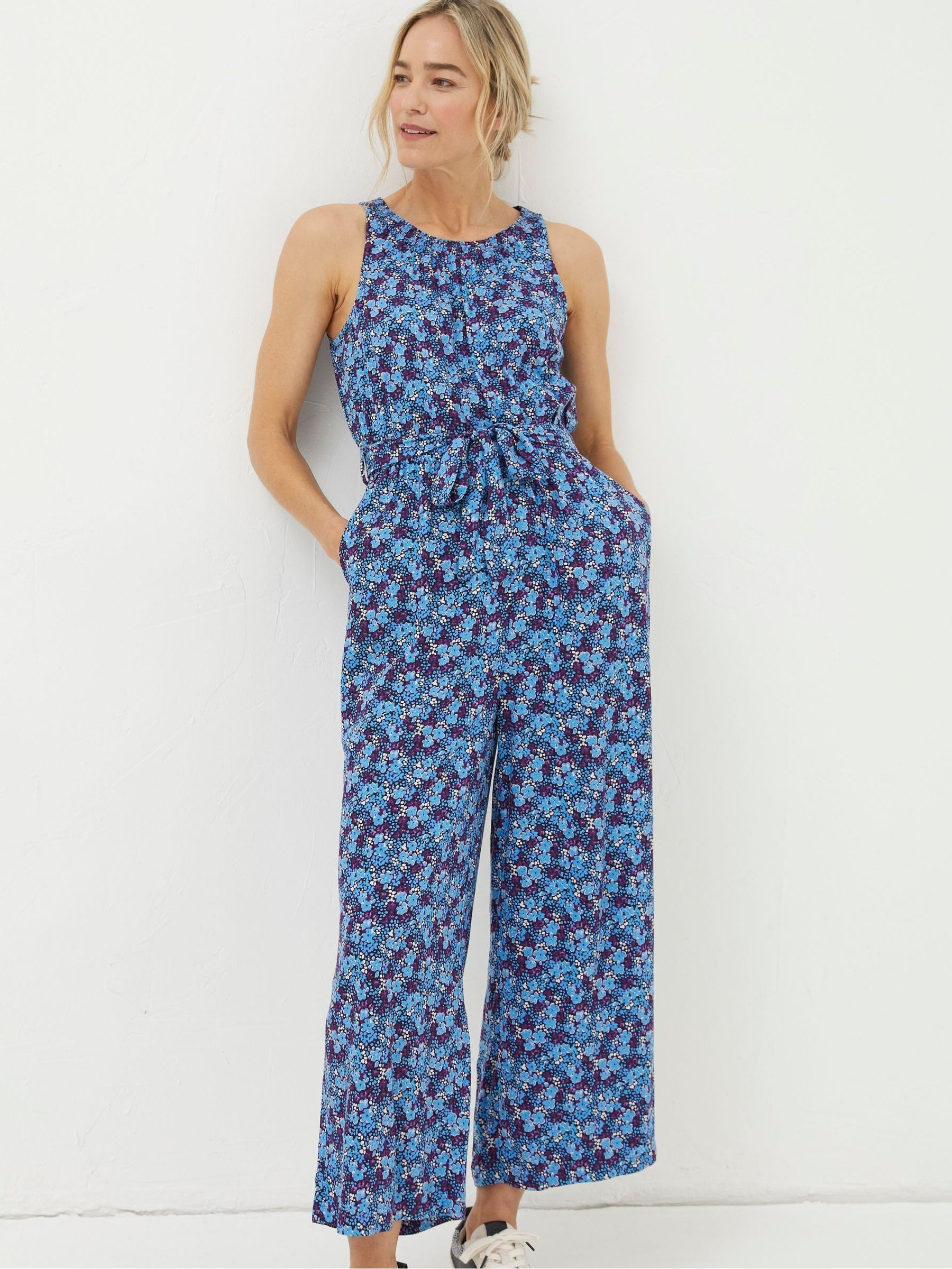 Next navy floral jumpsuit new arrivals