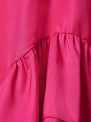 Reiss Bright Pink Cherie 4-9 yrs Layered High-Low Dress - Image 7 of 7