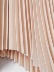 Reiss Pink Azalea 13-14 yrs Pleated Asymmetric Skirt - Image 4 of 4