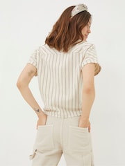 FatFace Cali Natural Linen Blend Shirt - Image 2 of 4