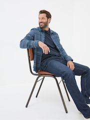 FatFace Dark Vintage Blue Slim Fit Jeans - Image 4 of 7